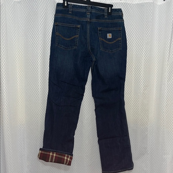 Carhartt Women's Deep Blue Bootcut Jeans - Picture 3 of 3